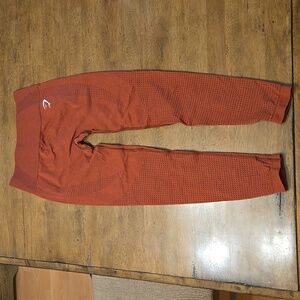 Gymshark Vital Leggings Brick Red Marl Size Small